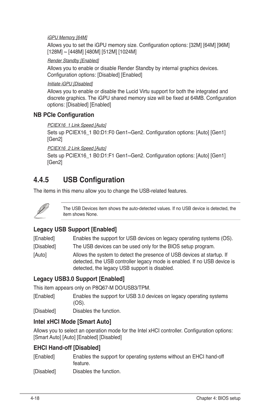 5 usb configuration, 5 usb configuration -18 | Asus V9-P8H77E User Manual | Page 82 / 90