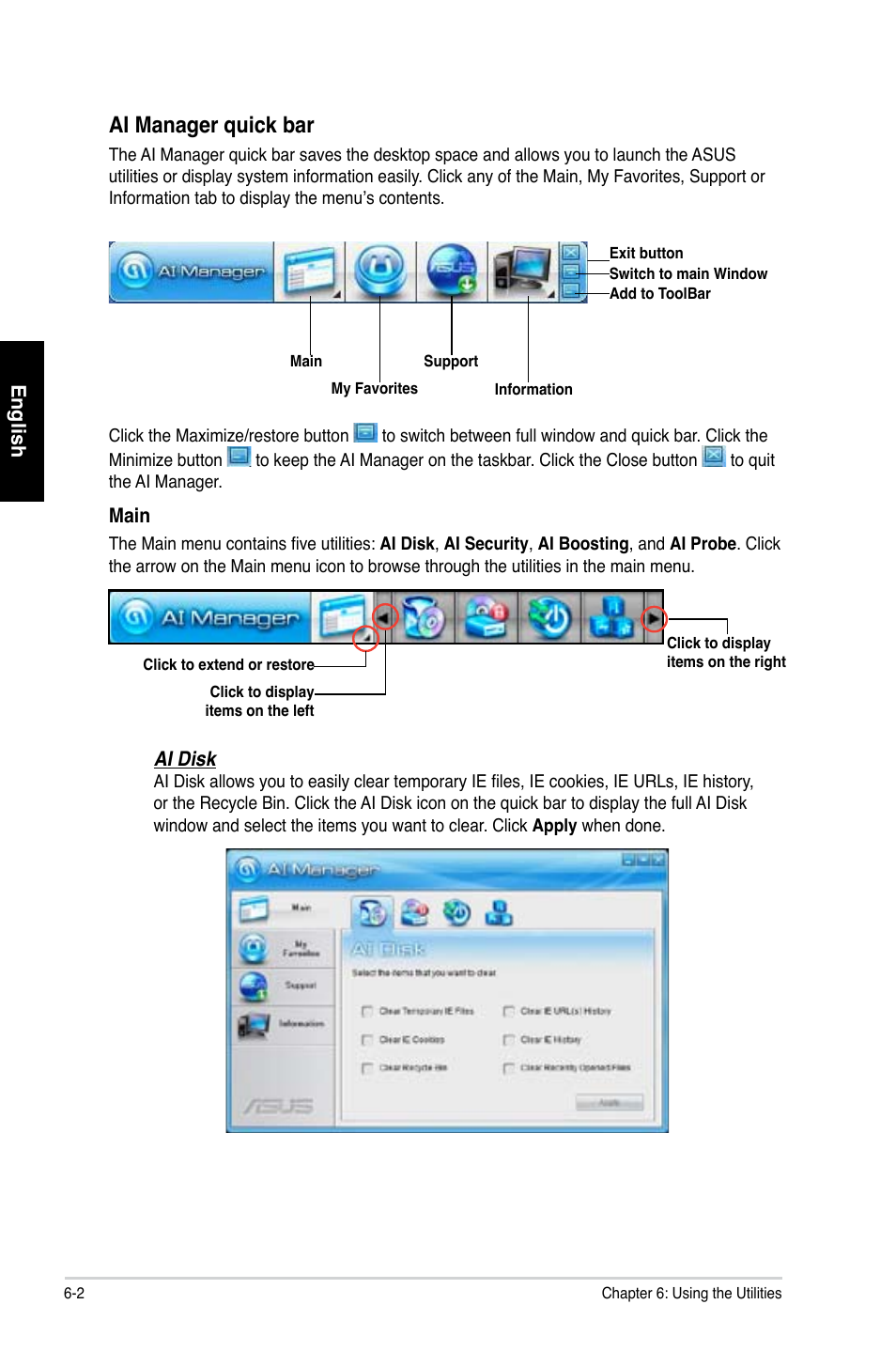 Ai manager quick bar | Asus CP1130 User Manual | Page 51 / 214