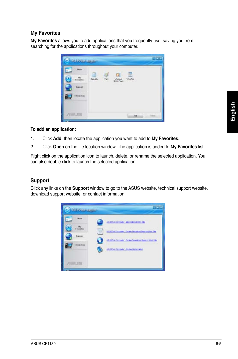 Asus CP1130 User Manual | Page 54 / 214