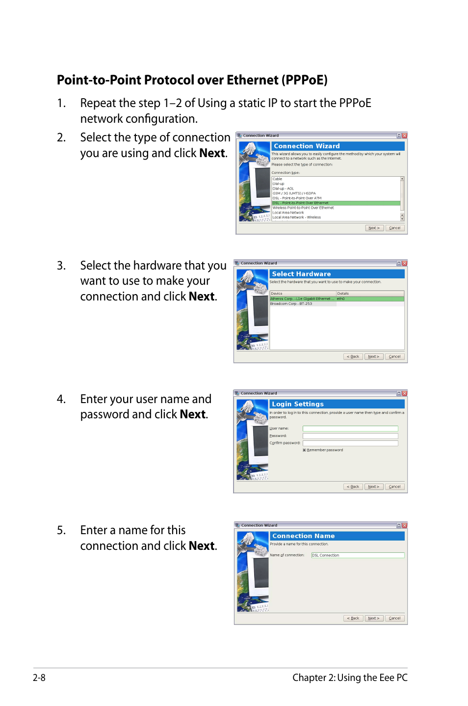 Asus Eee PC 904HD/Linux User Manual | Page 16 / 86