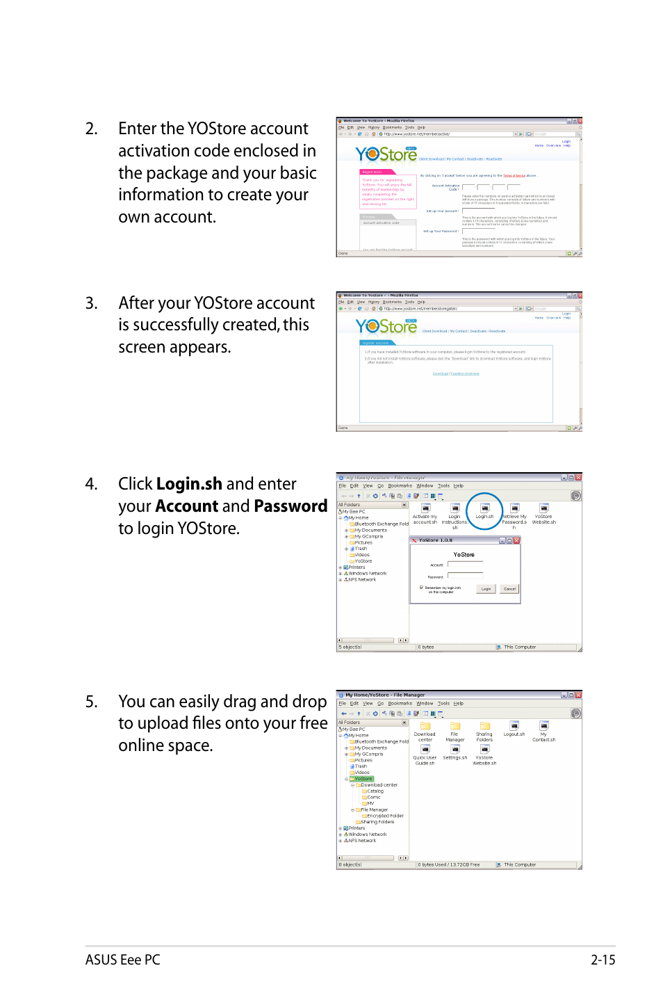 Asus Eee PC 904HD/Linux User Manual | Page 23 / 86