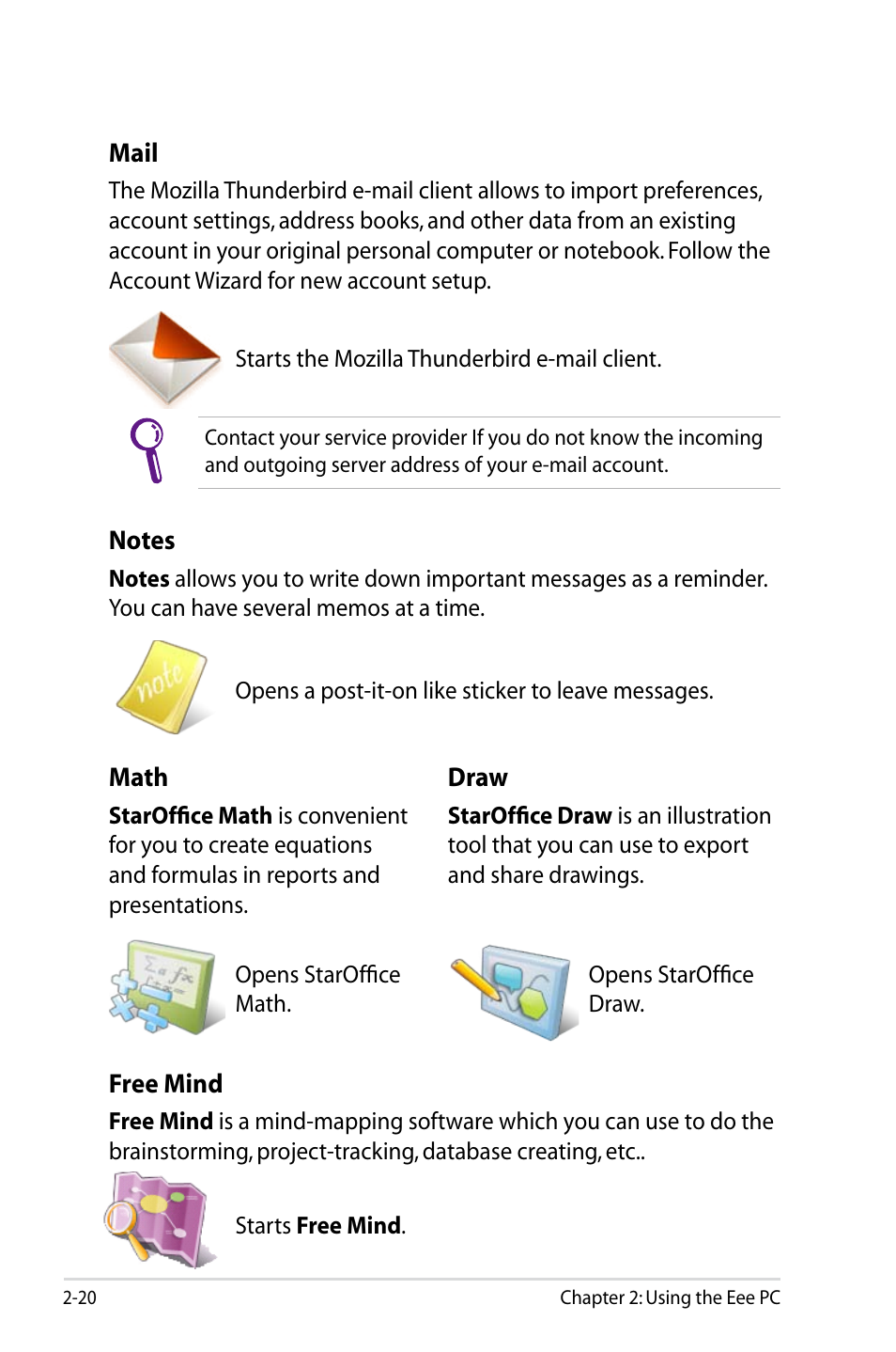 Asus Eee PC 904HD/Linux User Manual | Page 28 / 86