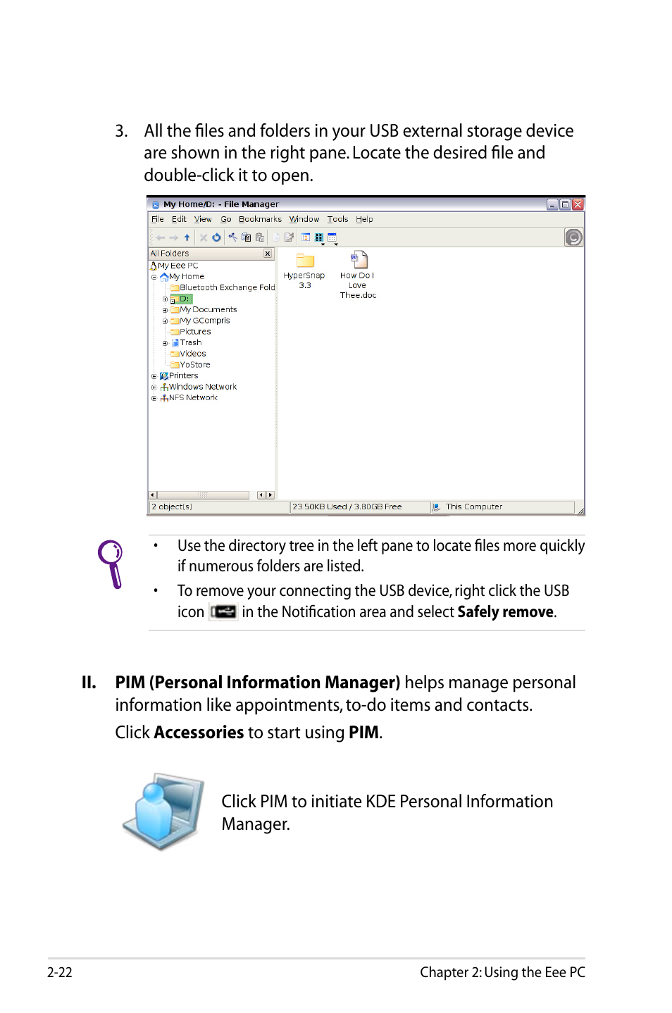 Asus Eee PC 904HD/Linux User Manual | Page 30 / 86