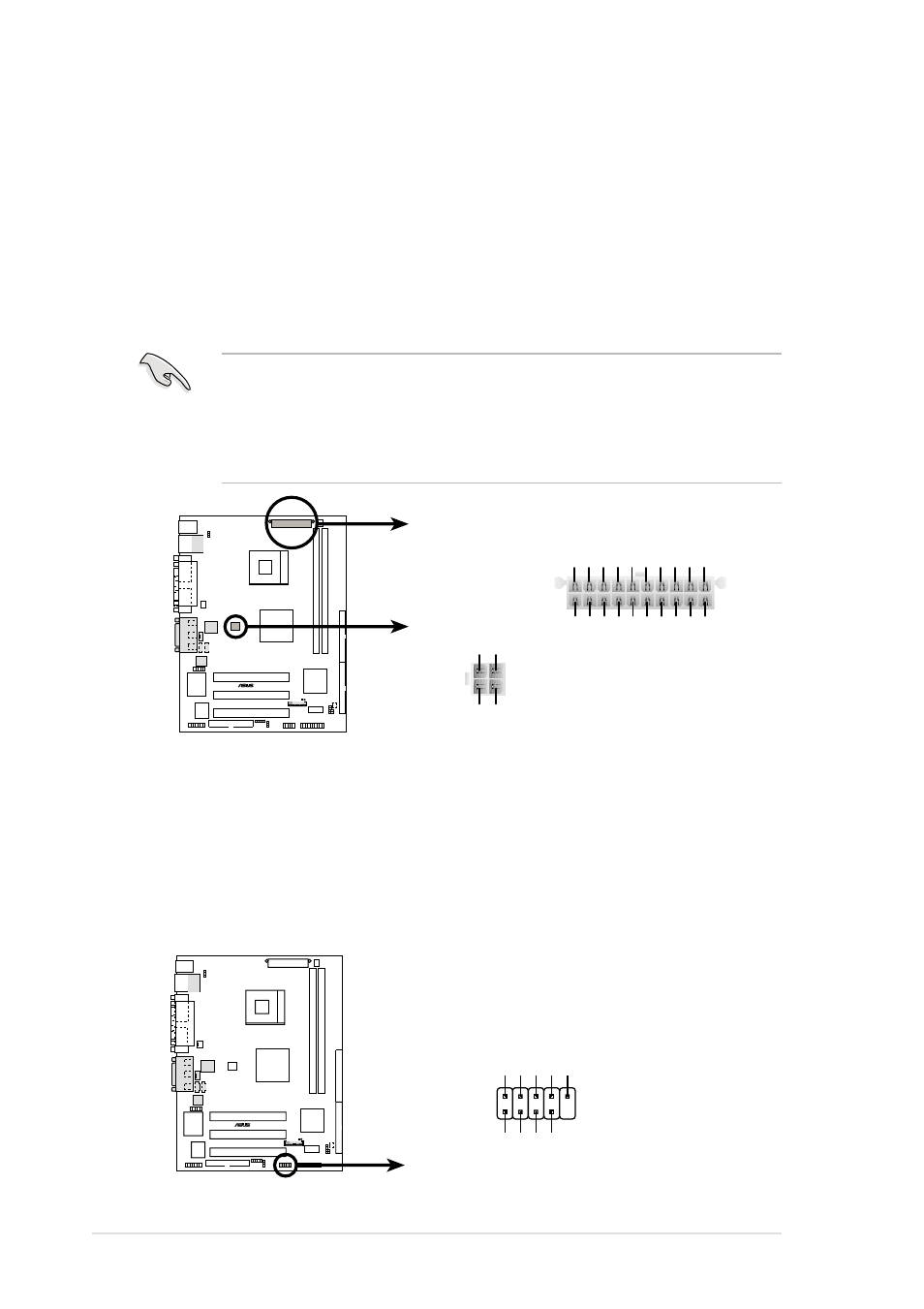 P4sgl-vm atx power connectors atx12v, Atxpwr, P4sgl-vm usb header usb2 | Asus P4SGL-VM User Manual | Page 44 / 120