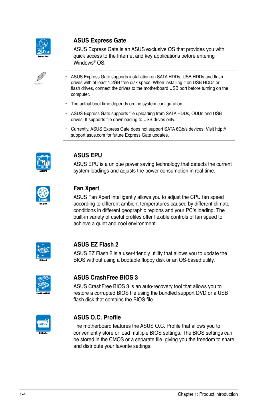 Asus M4A88TD-M/USB3 User Manual | Page 16 / 76