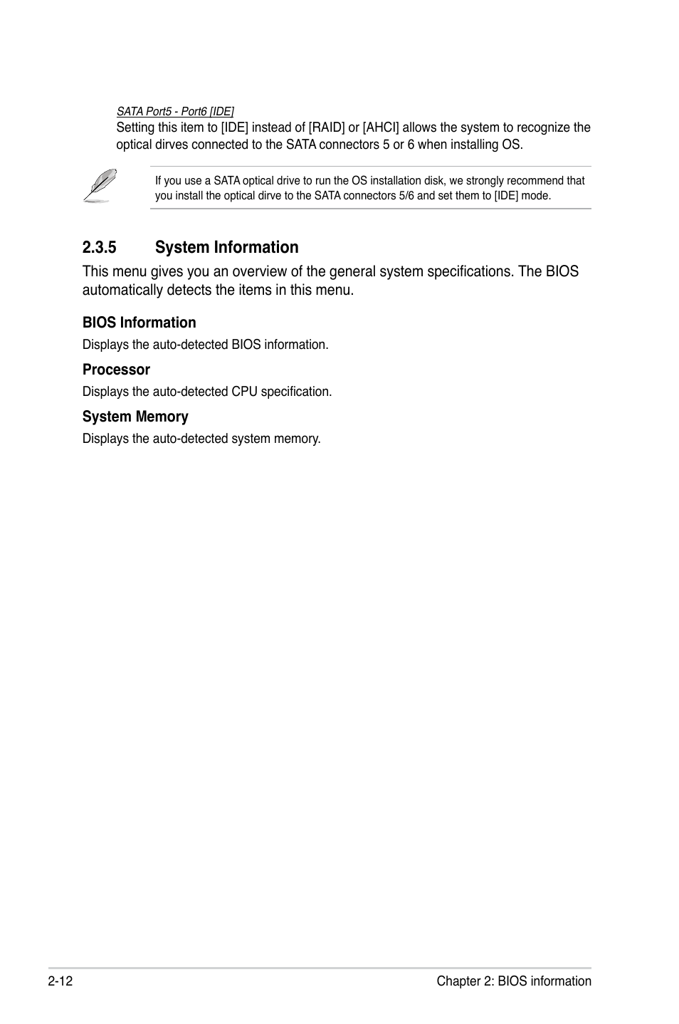 5 system information, System information -12 | Asus M4A88TD-M/USB3 User Manual | Page 56 / 76