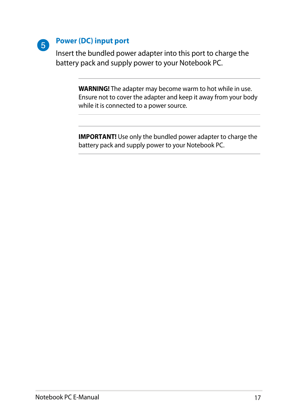 Asus UX31LA User Manual | Page 17 / 112
