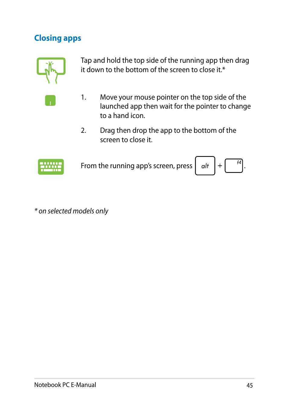 Asus UX31LA User Manual | Page 45 / 112