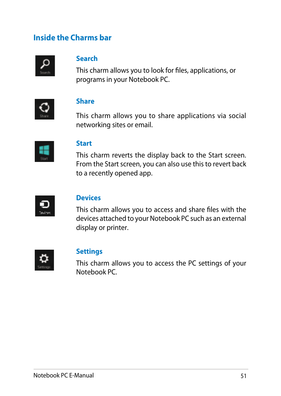 Asus UX31LA User Manual | Page 51 / 112