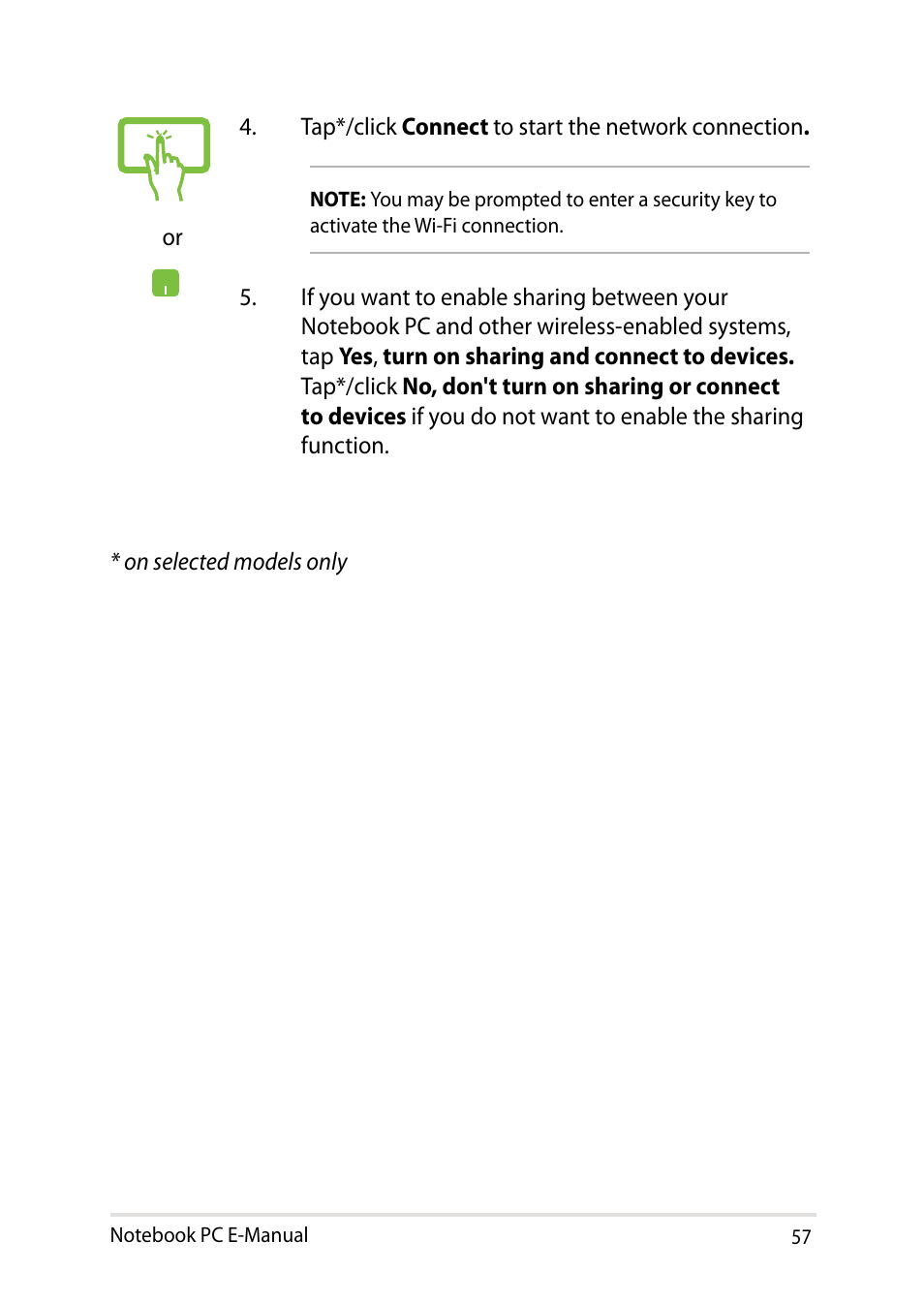 Asus UX31LA User Manual | Page 57 / 112