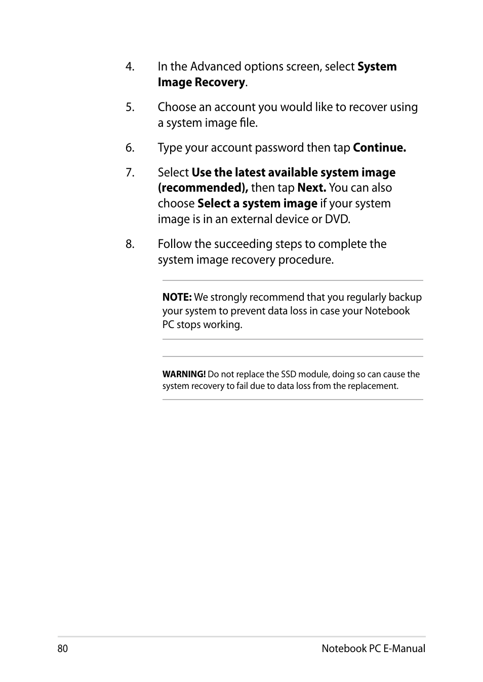 Asus UX31LA User Manual | Page 80 / 112