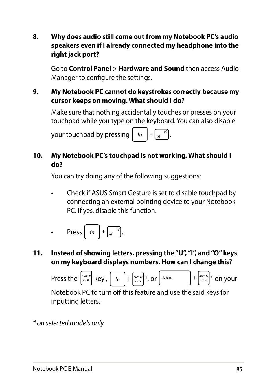 Asus UX31LA User Manual | Page 85 / 112