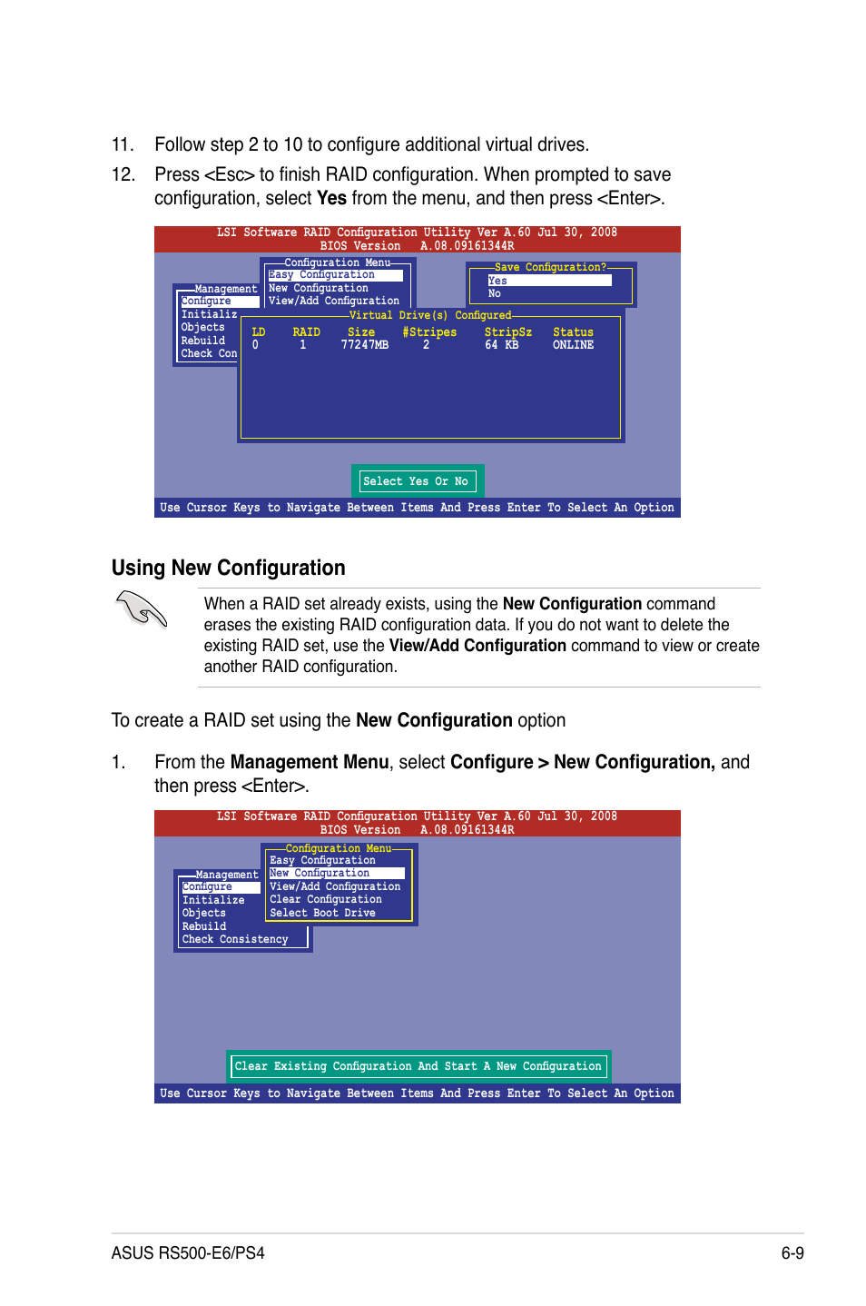Using new configuration | Asus RS500-E6/PS4 User Manual | Page 101 / 144