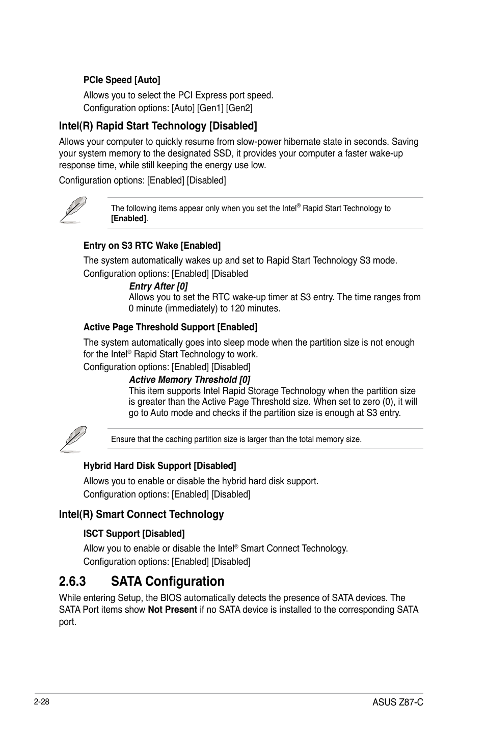 3 sata configuration | Asus Z87-C User Manual | Page 74 / 96
