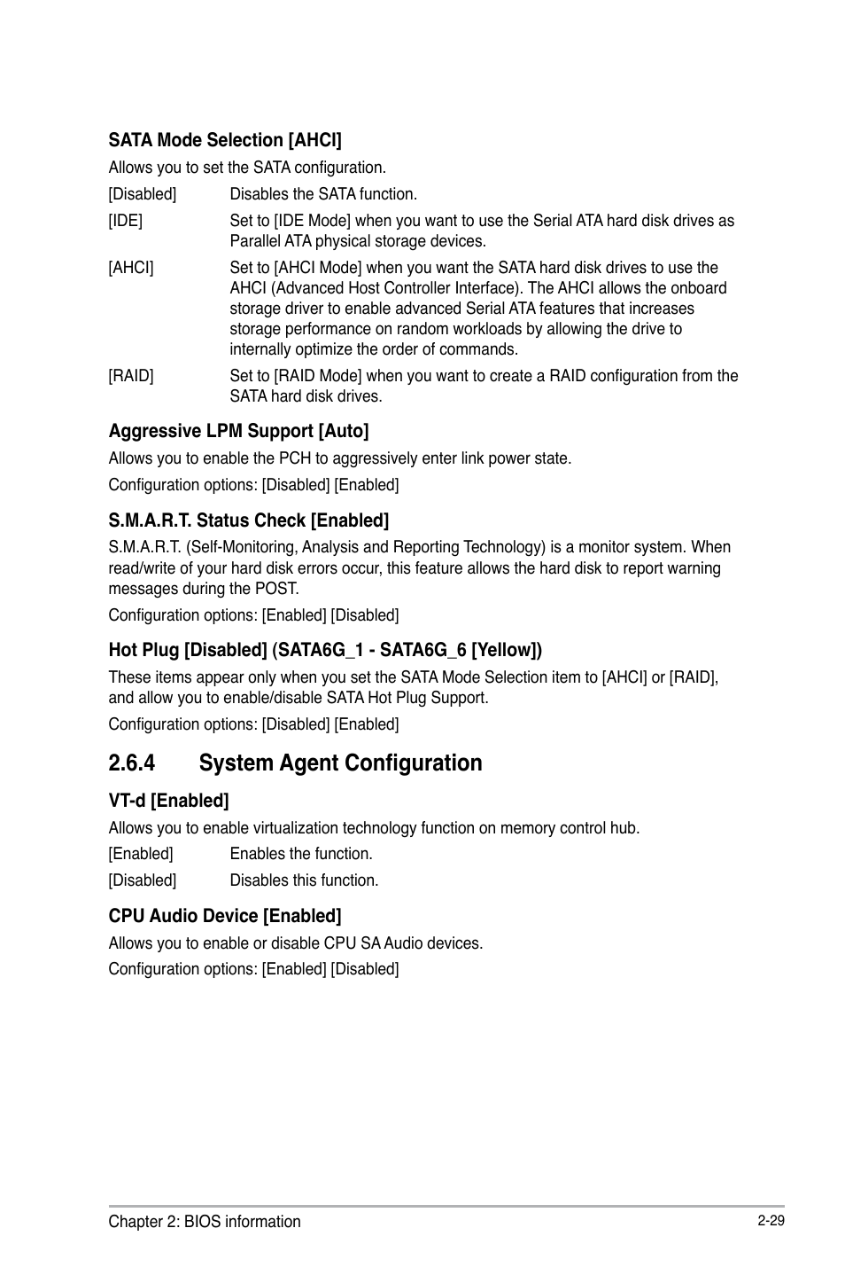 4 system agent configuration | Asus Z87-C User Manual | Page 75 / 96