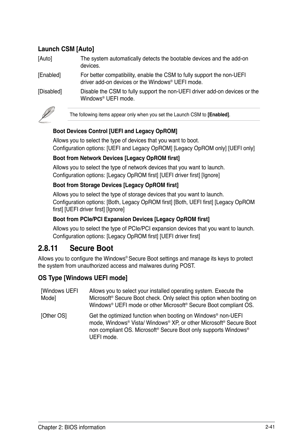 11 secure boot, Launch csm [auto, Os type [windows uefi mode | Asus Z87-C User Manual | Page 87 / 96