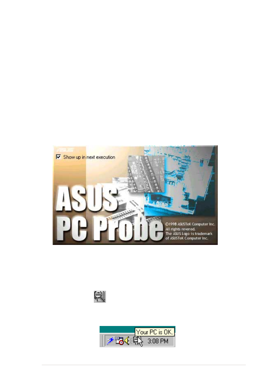 3 asus pc probe | Asus A7V8X User Manual | Page 113 / 132