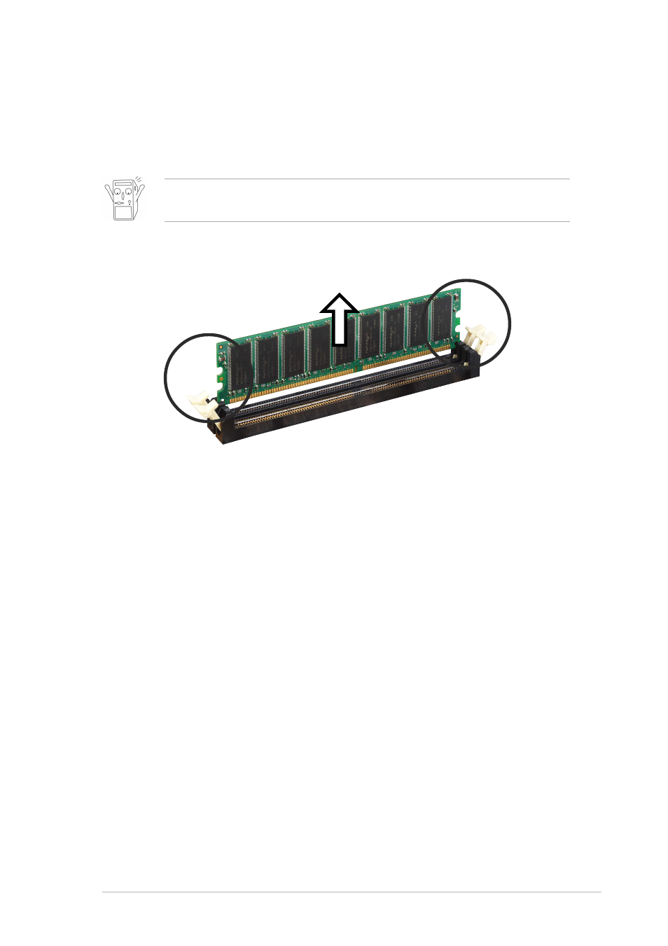 4 removing a dimm | Asus A7V8X User Manual | Page 35 / 132