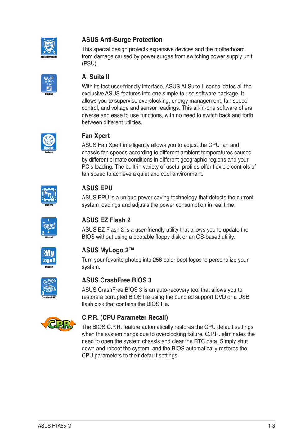 Asus F1A55-M User Manual | Page 15 / 70