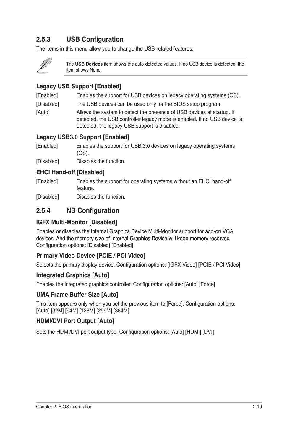 3 usb configuration, 4 nb configuration, Usb configuration -19 | Nb configuration -19 | Asus F1A55-M User Manual | Page 59 / 70