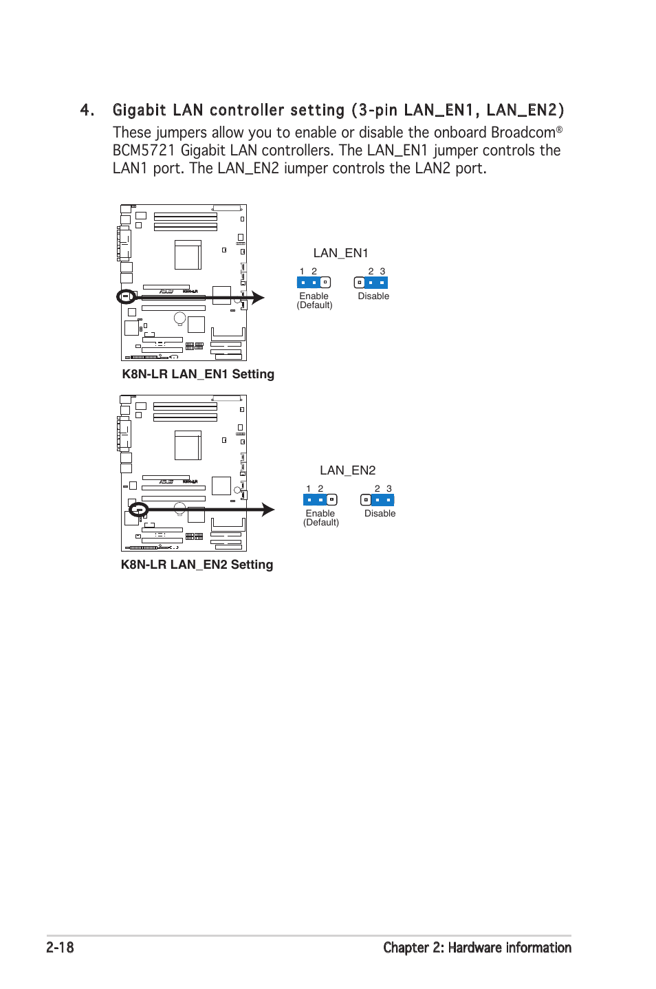 18 chapter 2: hardware information | Asus K8N-LR User Manual | Page 38 / 120