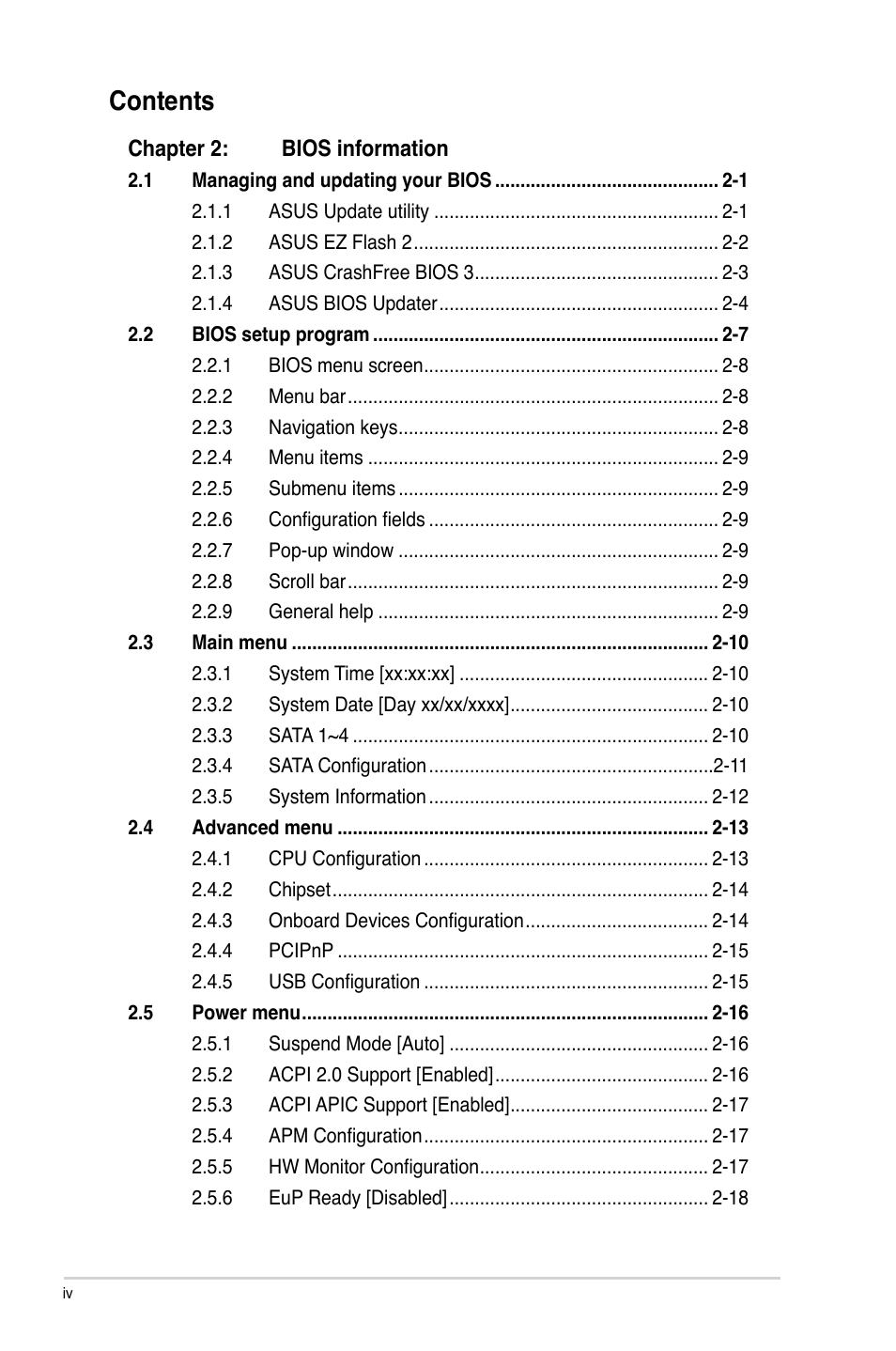 Asus M4A78LT PLUS User Manual | Page 4 / 56