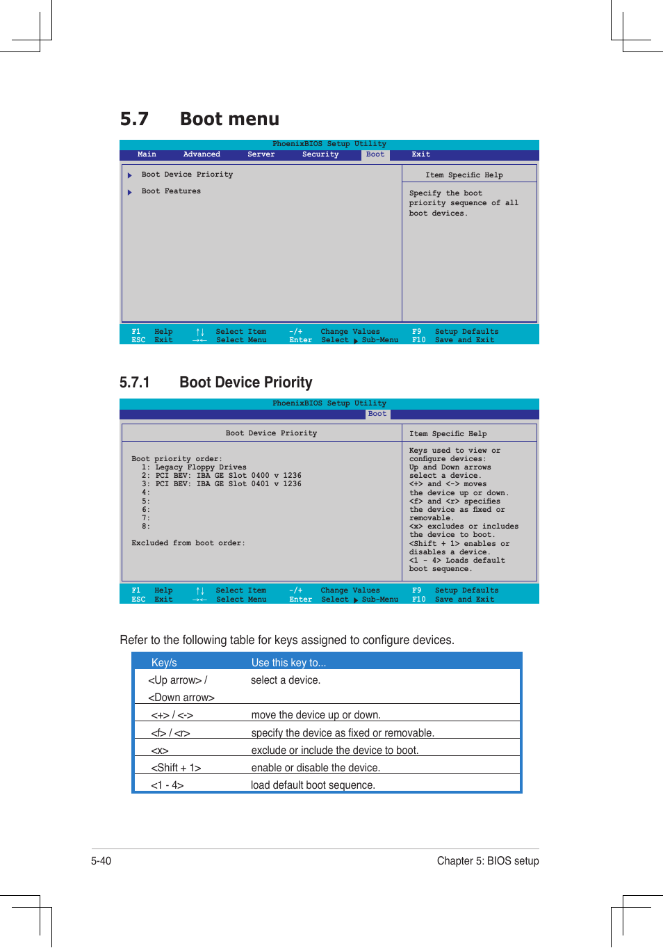 7 boot menu, Boot.device.priority | Asus RS160-E4/PA4 User Manual | Page 110 / 186