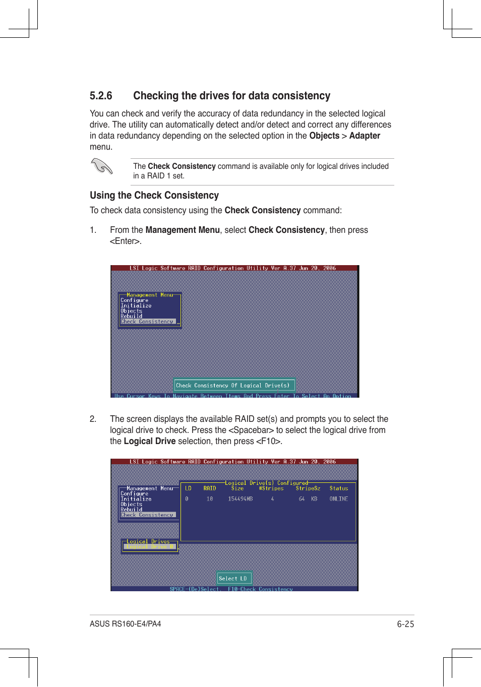 Checking.the.drives.for.data.consistency | Asus RS160-E4/PA4 User Manual | Page 139 / 186