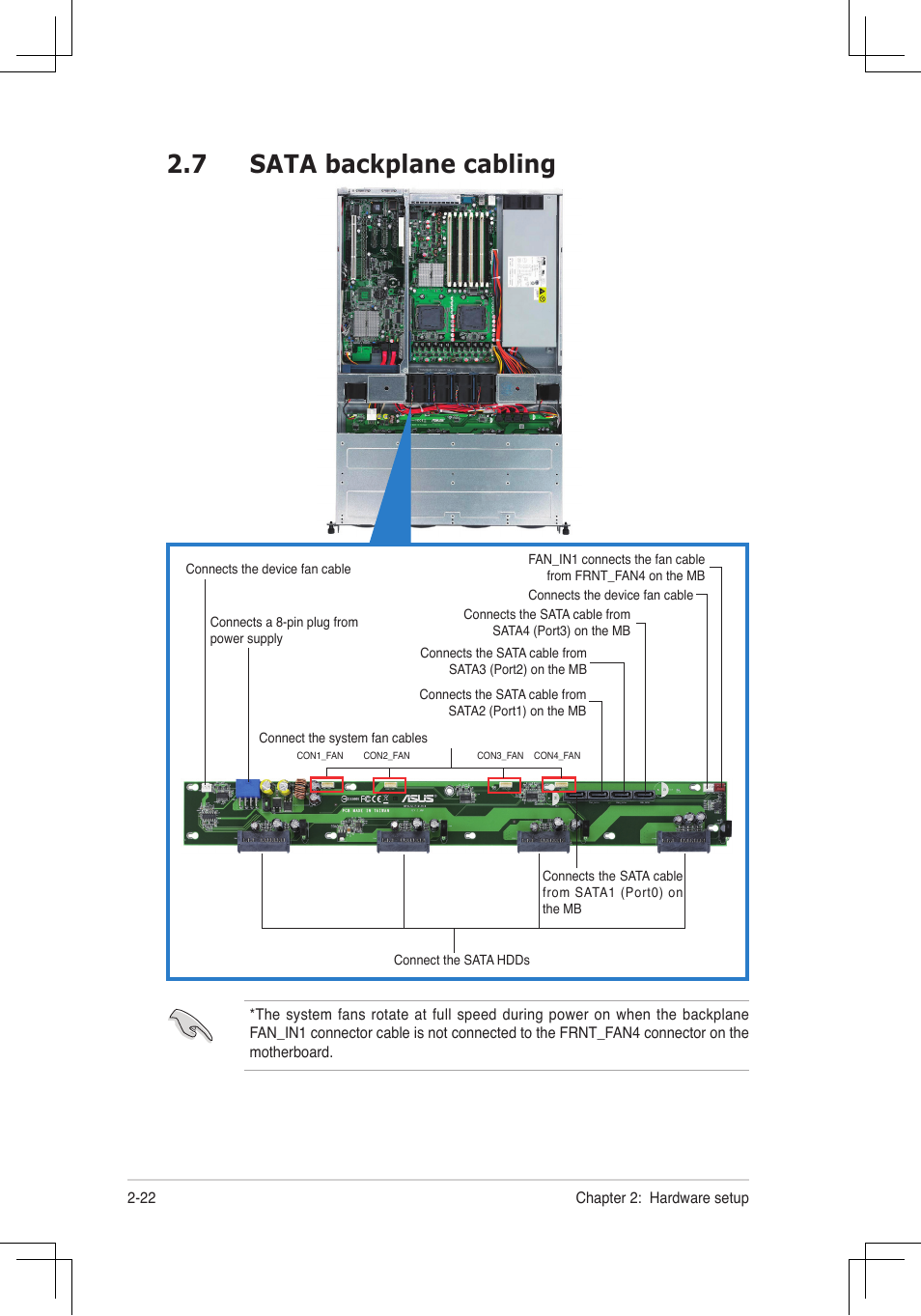 7 sata backplane cabling | Asus RS160-E4/PA4 User Manual | Page 38 / 186