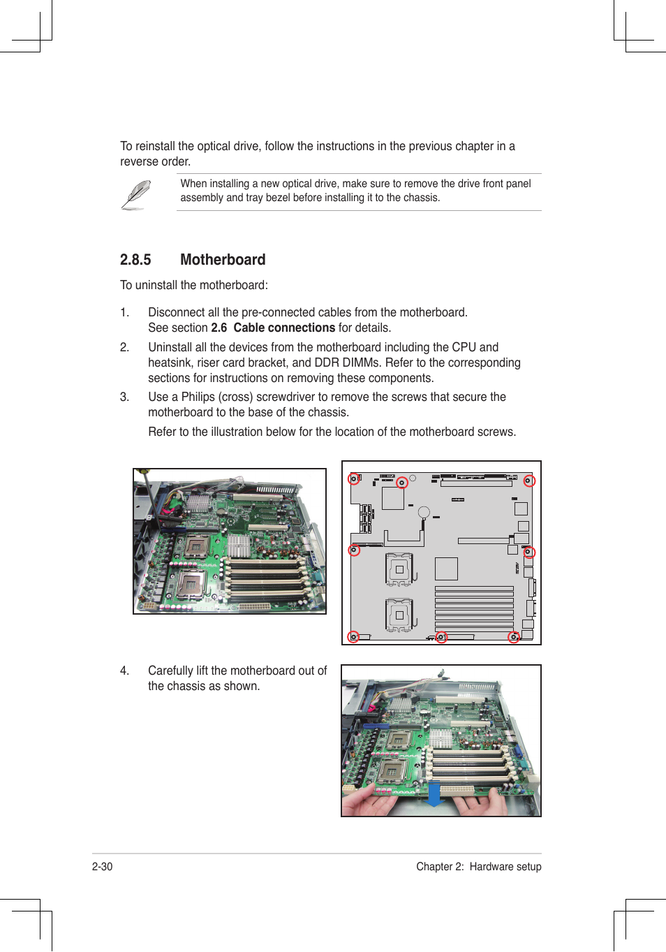 Motherboard | Asus RS160-E4/PA4 User Manual | Page 46 / 186