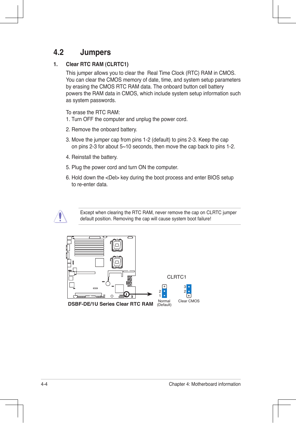 Jumpers | Asus RS160-E4/PA4 User Manual | Page 56 / 186