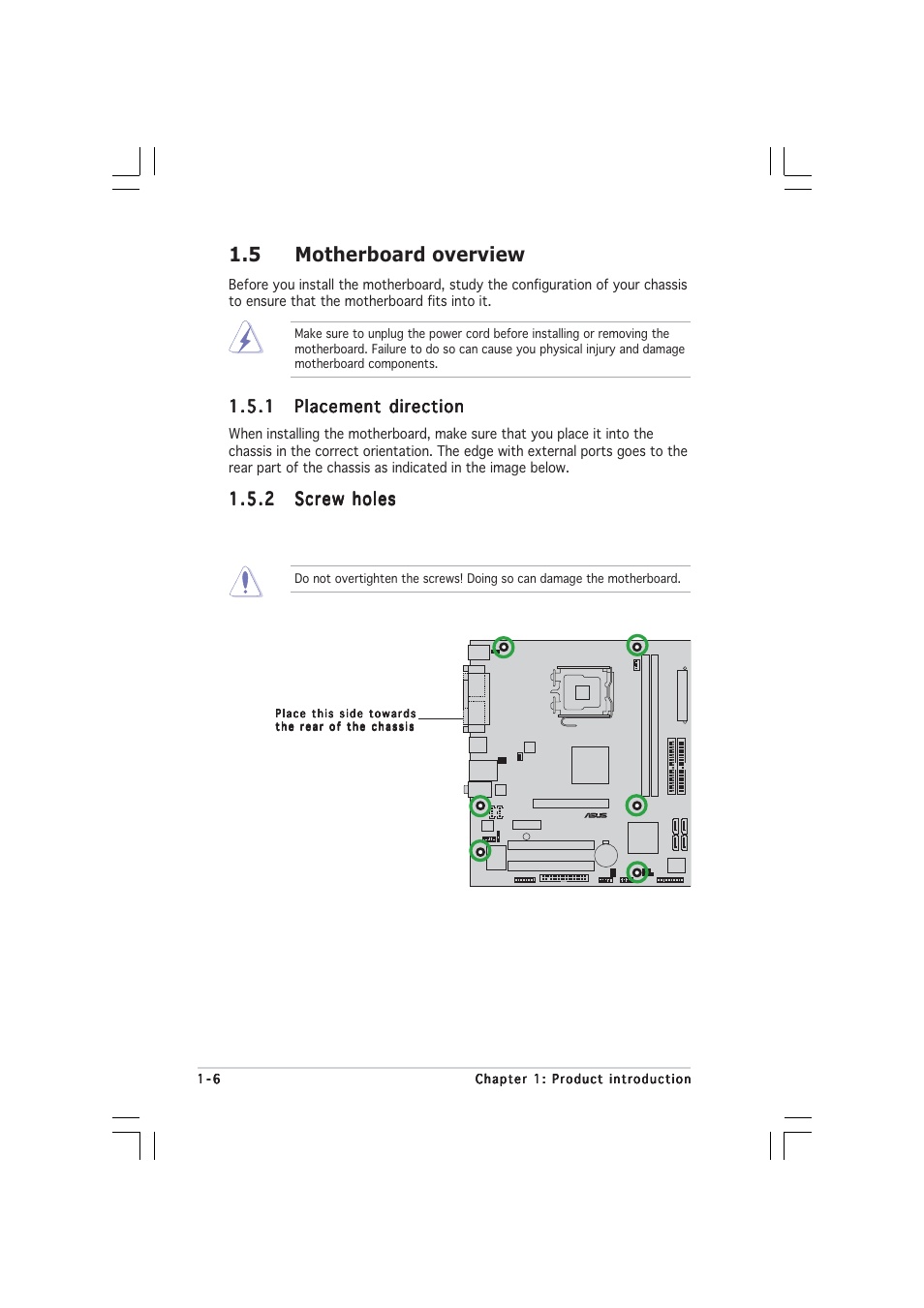 5 motherboard overview | Asus P5V800-MX User Manual | Page 18 / 90