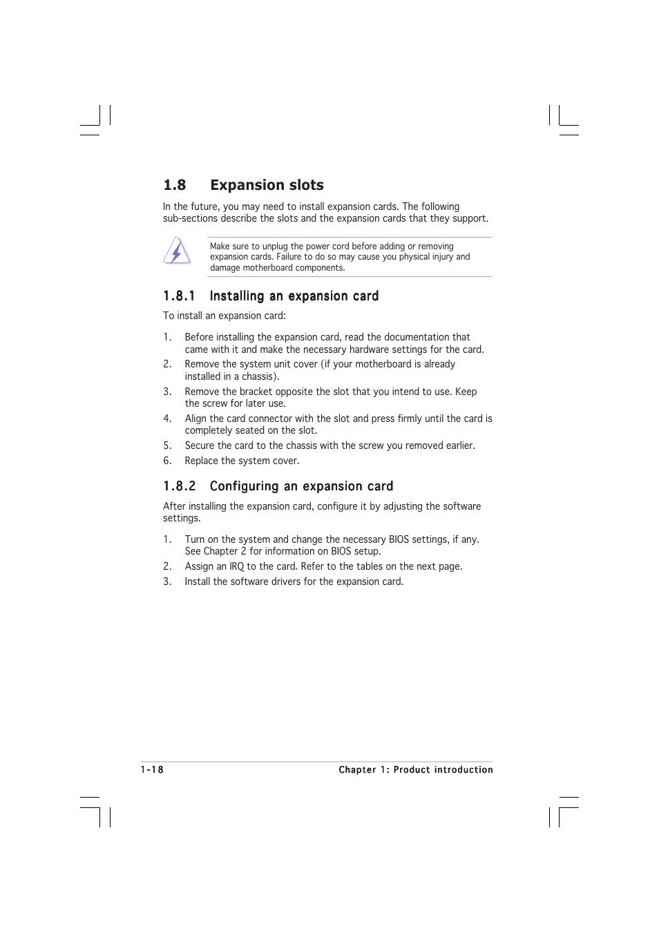 8 expansion slots | Asus P5V800-MX User Manual | Page 30 / 90
