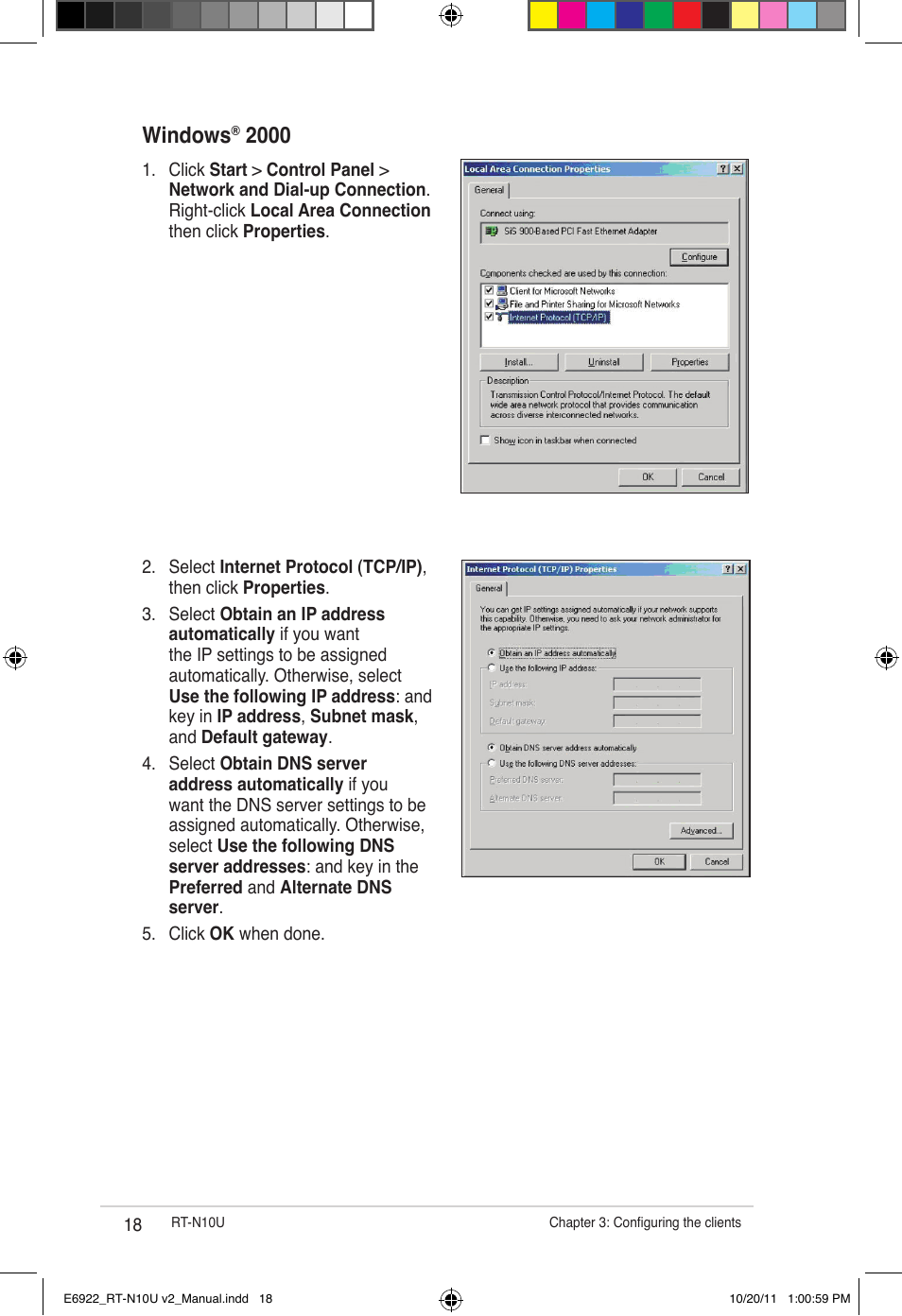 Windows | Asus RT-N10U (VER.B1) User Manual | Page 18 / 60