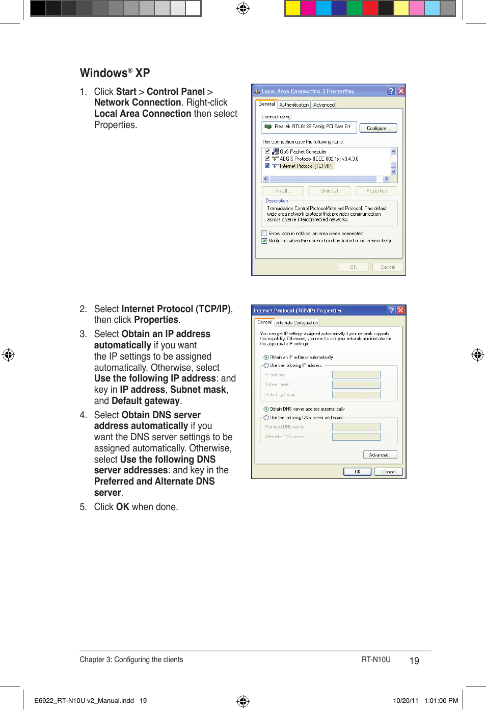 Windows | Asus RT-N10U (VER.B1) User Manual | Page 19 / 60