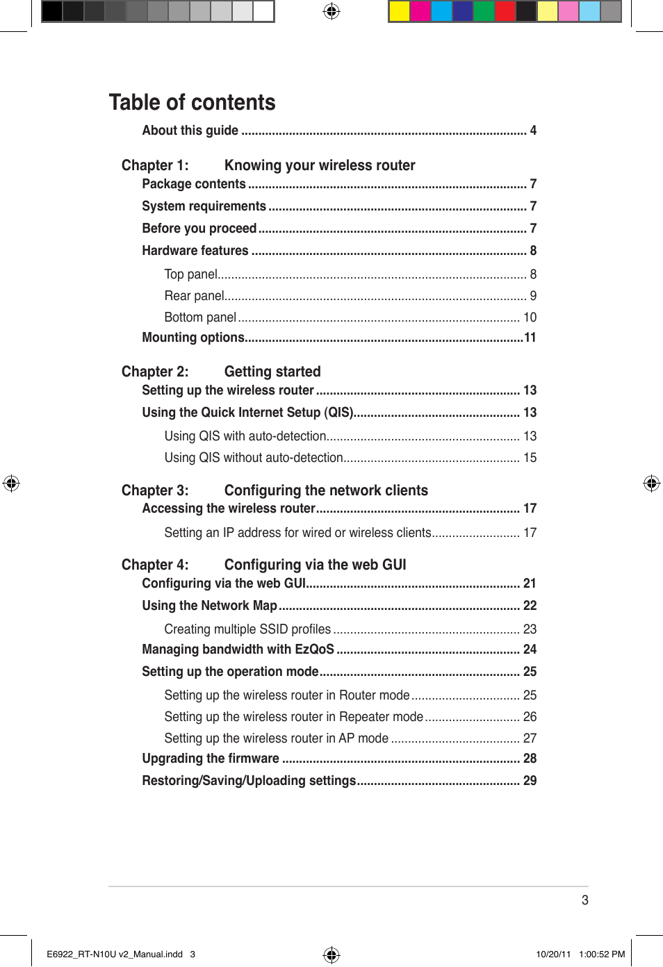 Asus RT-N10U (VER.B1) User Manual | Page 3 / 60