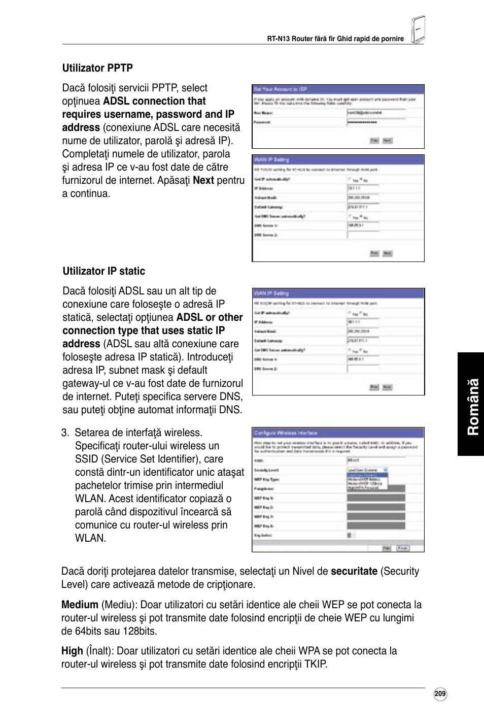 Română | Asus RT-N13 User Manual | Page 220 / 379