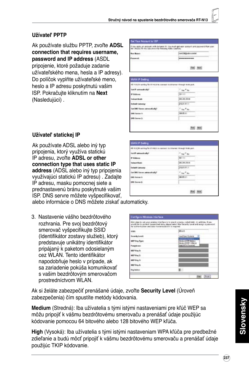 Slovensky | Asus RT-N13 User Manual | Page 248 / 379