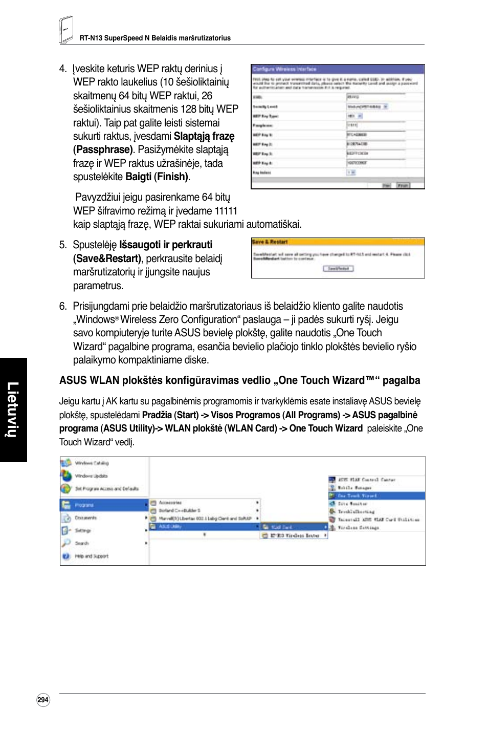 Lietuvių | Asus RT-N13 User Manual | Page 305 / 379