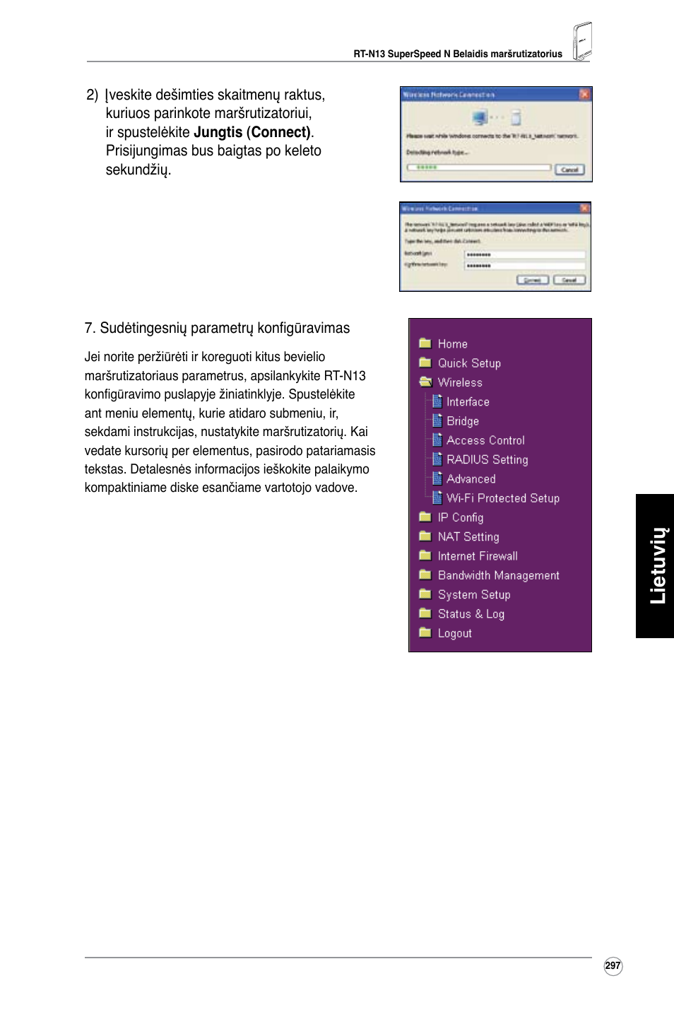 Lietuvių | Asus RT-N13 User Manual | Page 308 / 379