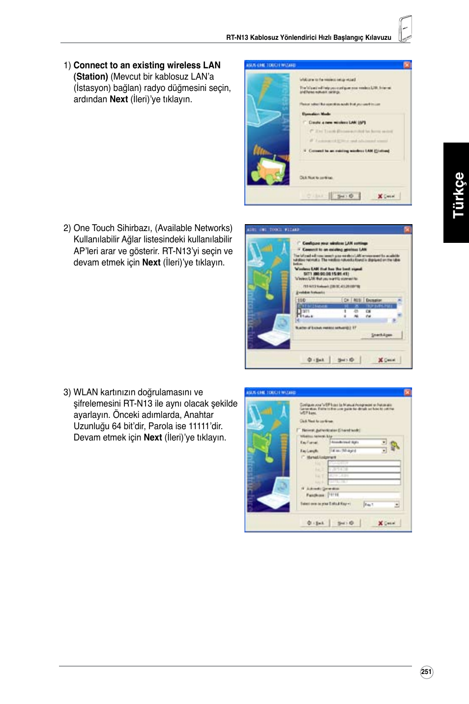Türkçe | Asus RT-N13 User Manual | Page 362 / 379