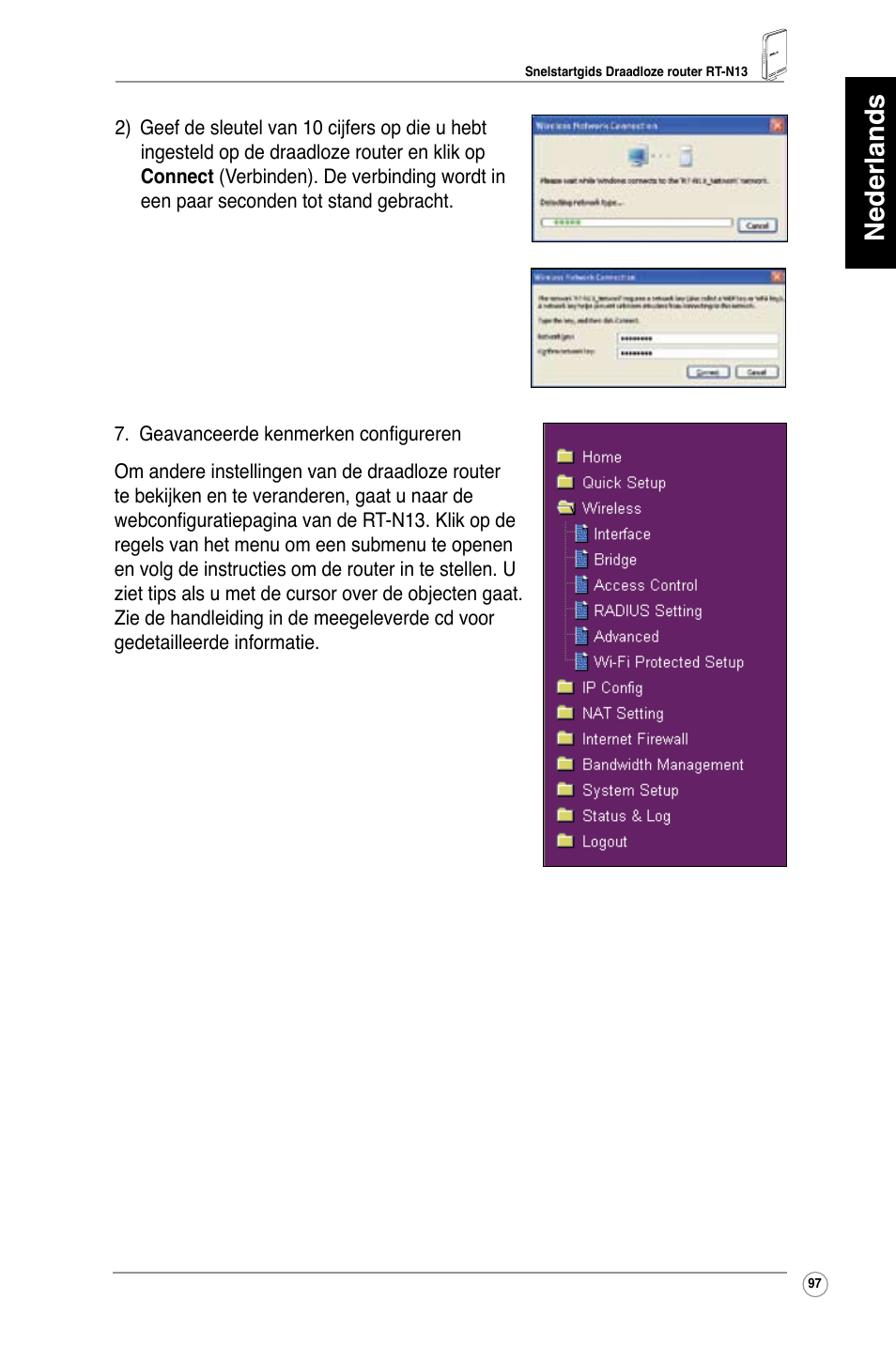 Nederlands | Asus RT-N13 User Manual | Page 98 / 379