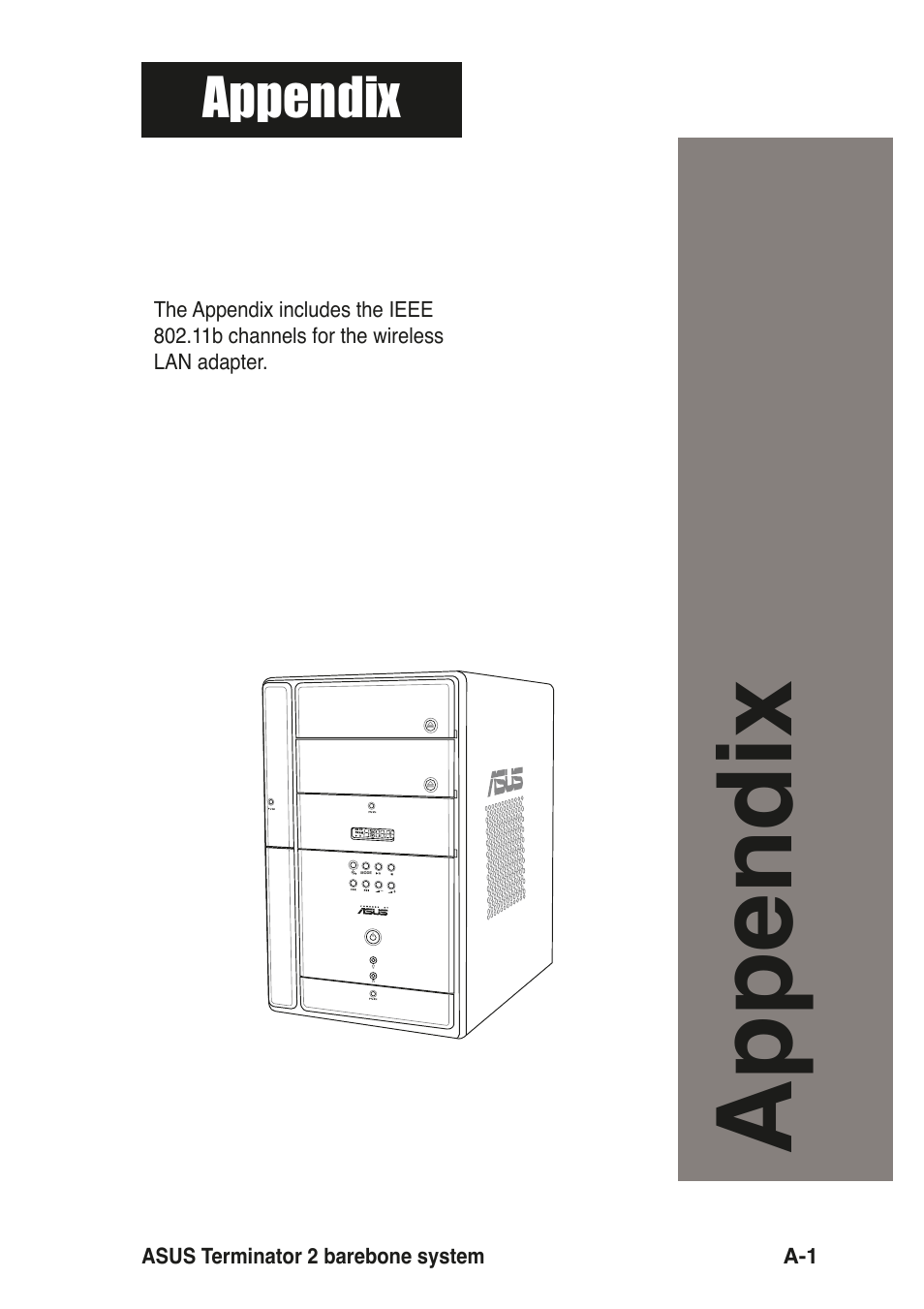 Appendix | Asus T2-R User Manual | Page 117 / 120