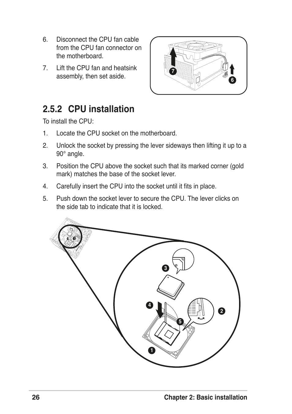 2 cpu installation | Asus T2-R User Manual | Page 26 / 120