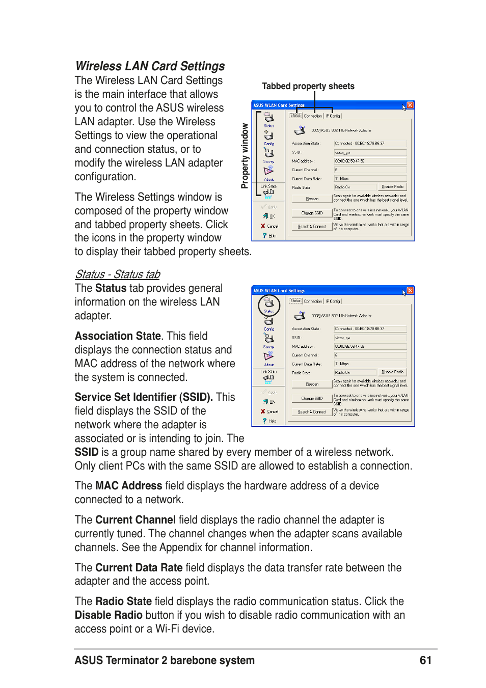 Asus T2-R User Manual | Page 61 / 120