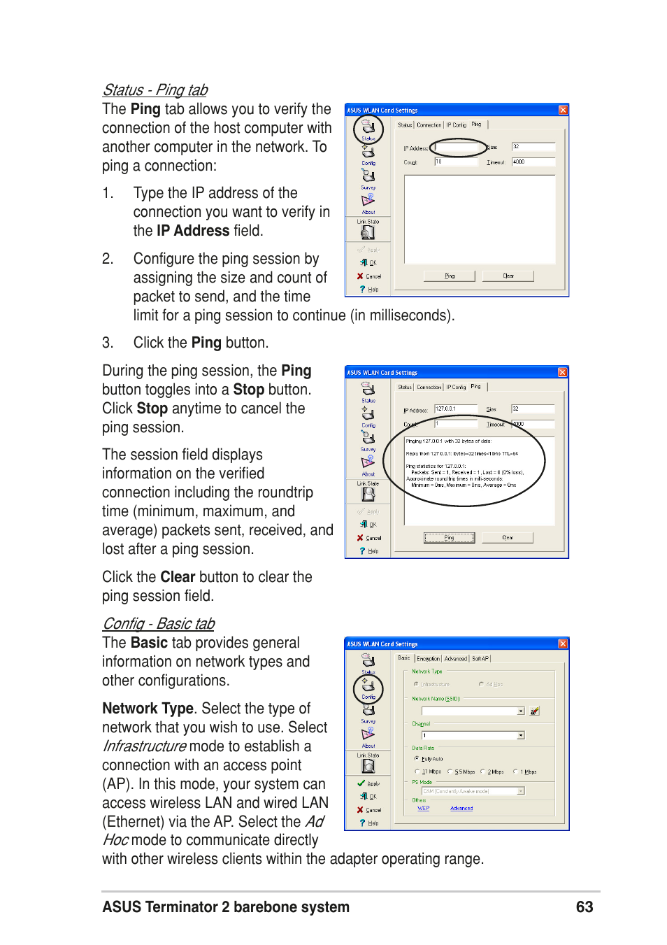 Asus T2-R User Manual | Page 63 / 120