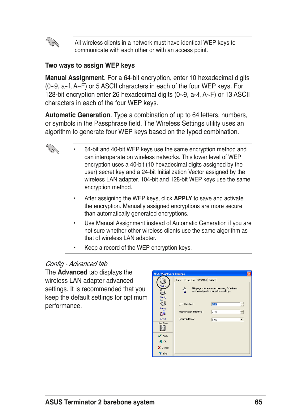 Asus T2-R User Manual | Page 65 / 120