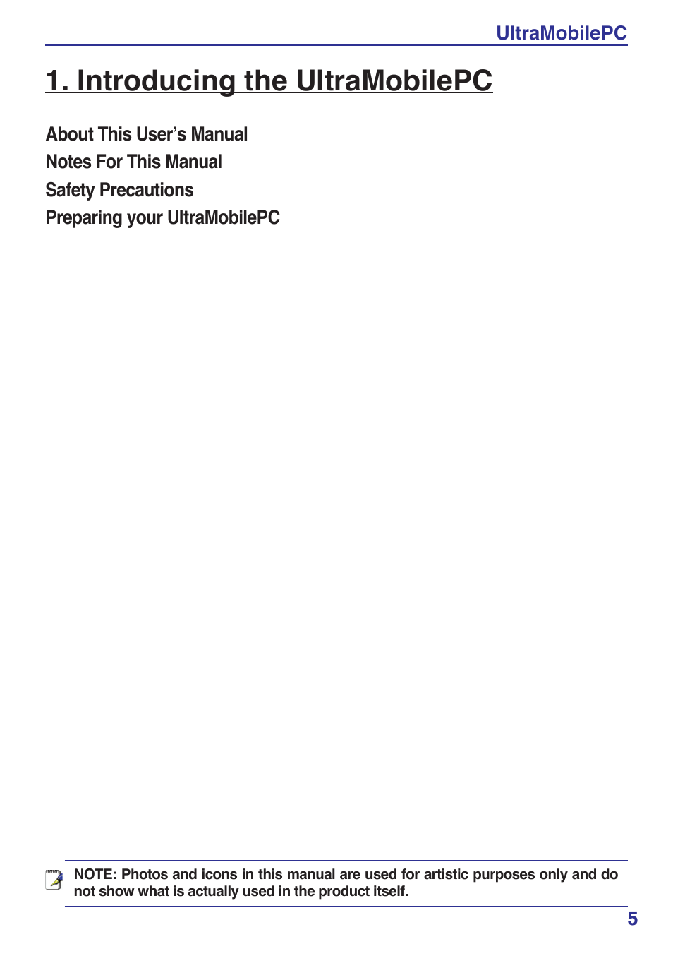Introducing the ultramobilepc | Asus R2Hv User Manual | Page 5 / 60