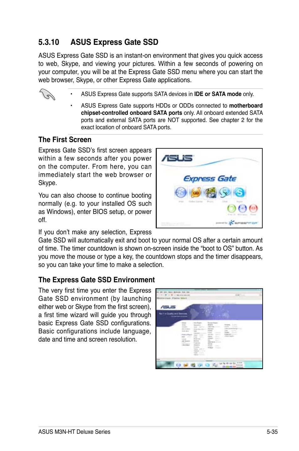 10 asus express gate ssd | Asus M3N-HT Deluxe/Mempipe User Manual | Page 159 / 192