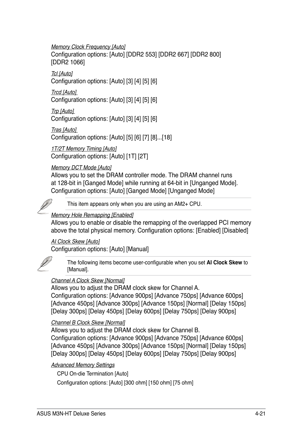 Asus M3N-HT Deluxe/Mempipe User Manual | Page 99 / 192